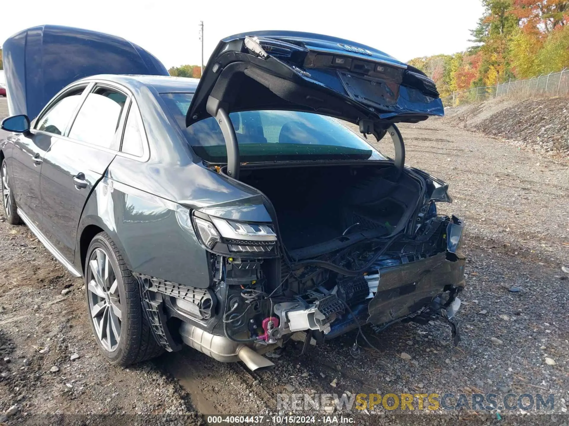 6 fotografías del automóvil dañado WAUABAF47PN009335 AUDI A4 2023