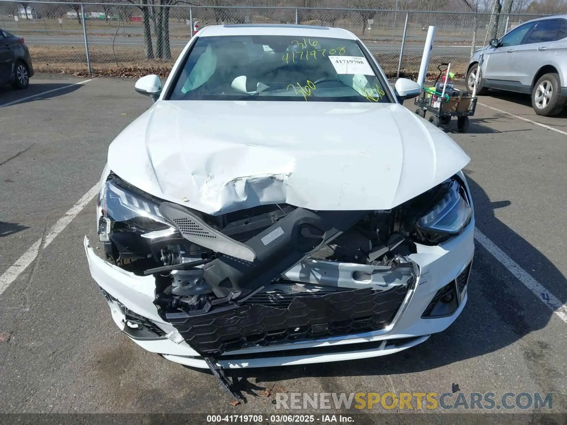 6 fotografías del automóvil dañado WAUDAAF40PN010696 AUDI A4 2023