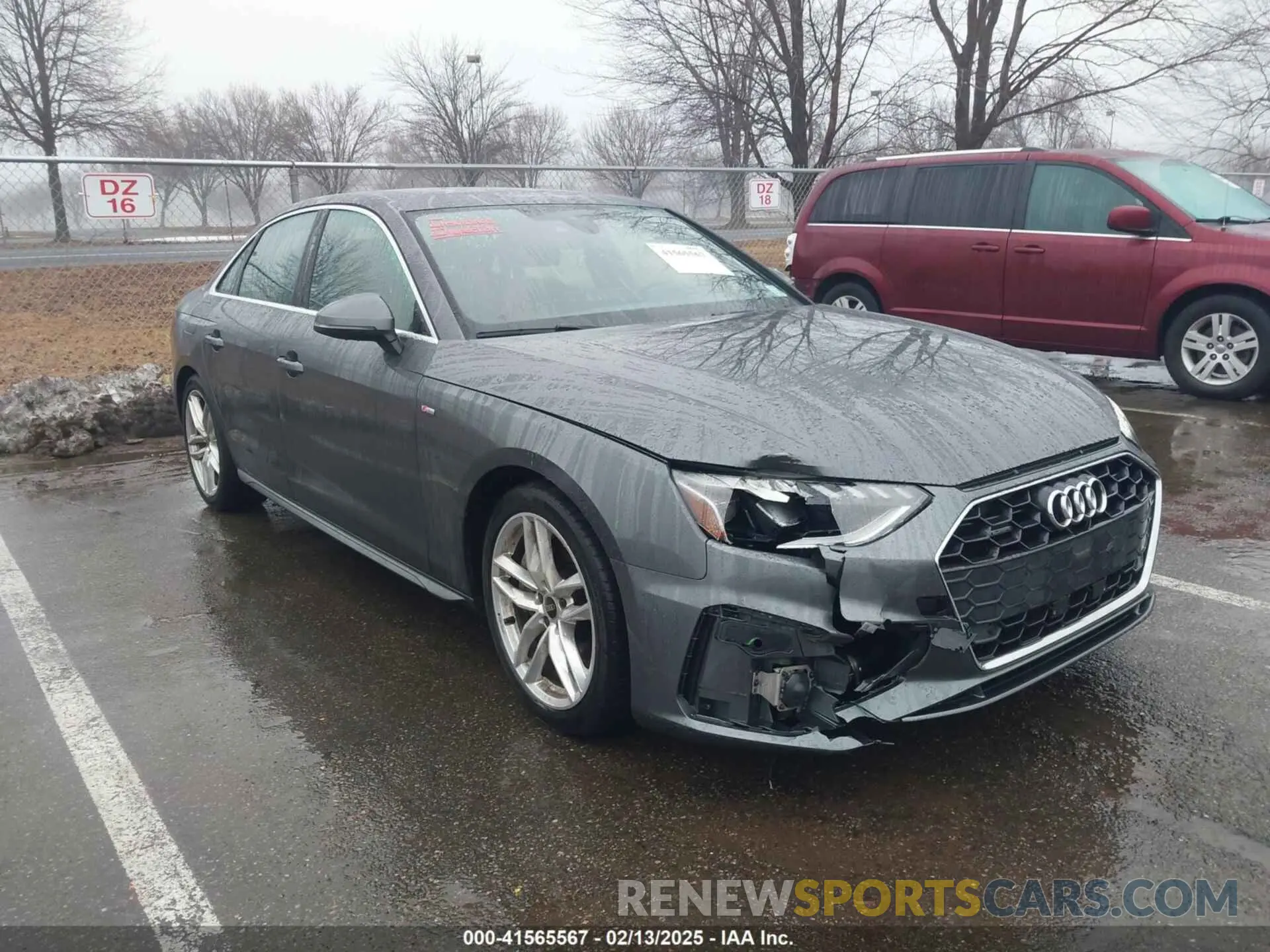 6 fotografías del automóvil dañado WAUDAAF44PN013763 AUDI A4 2023