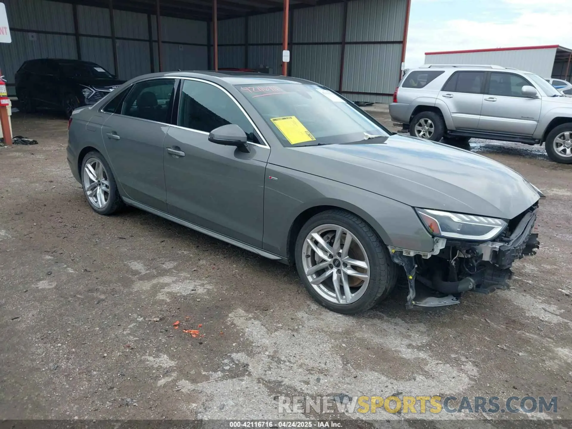 1 fotografías del automóvil dañado WAUEAAF40PN003736 AUDI A4 2023