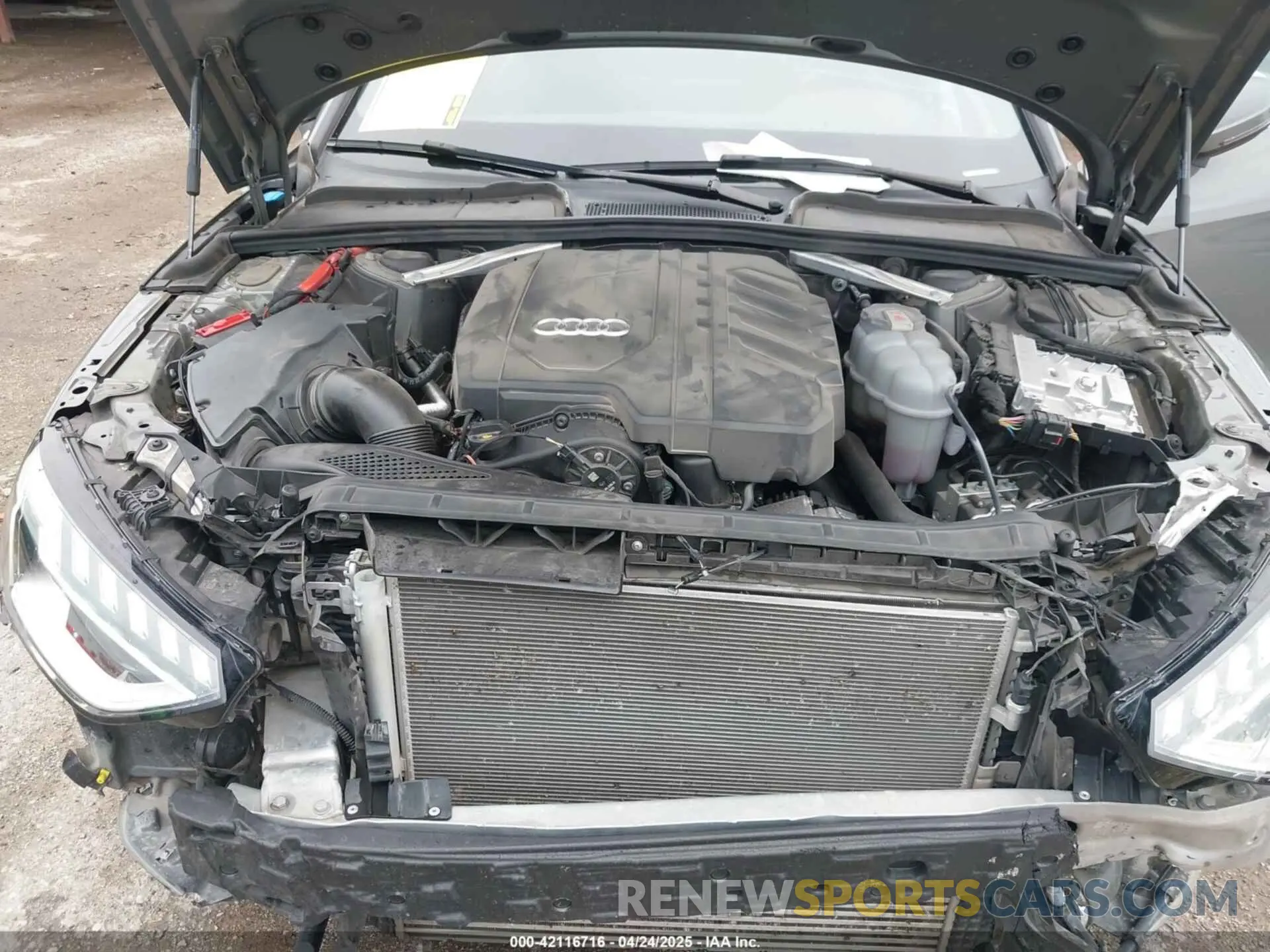 10 fotografías del automóvil dañado WAUEAAF40PN003736 AUDI A4 2023