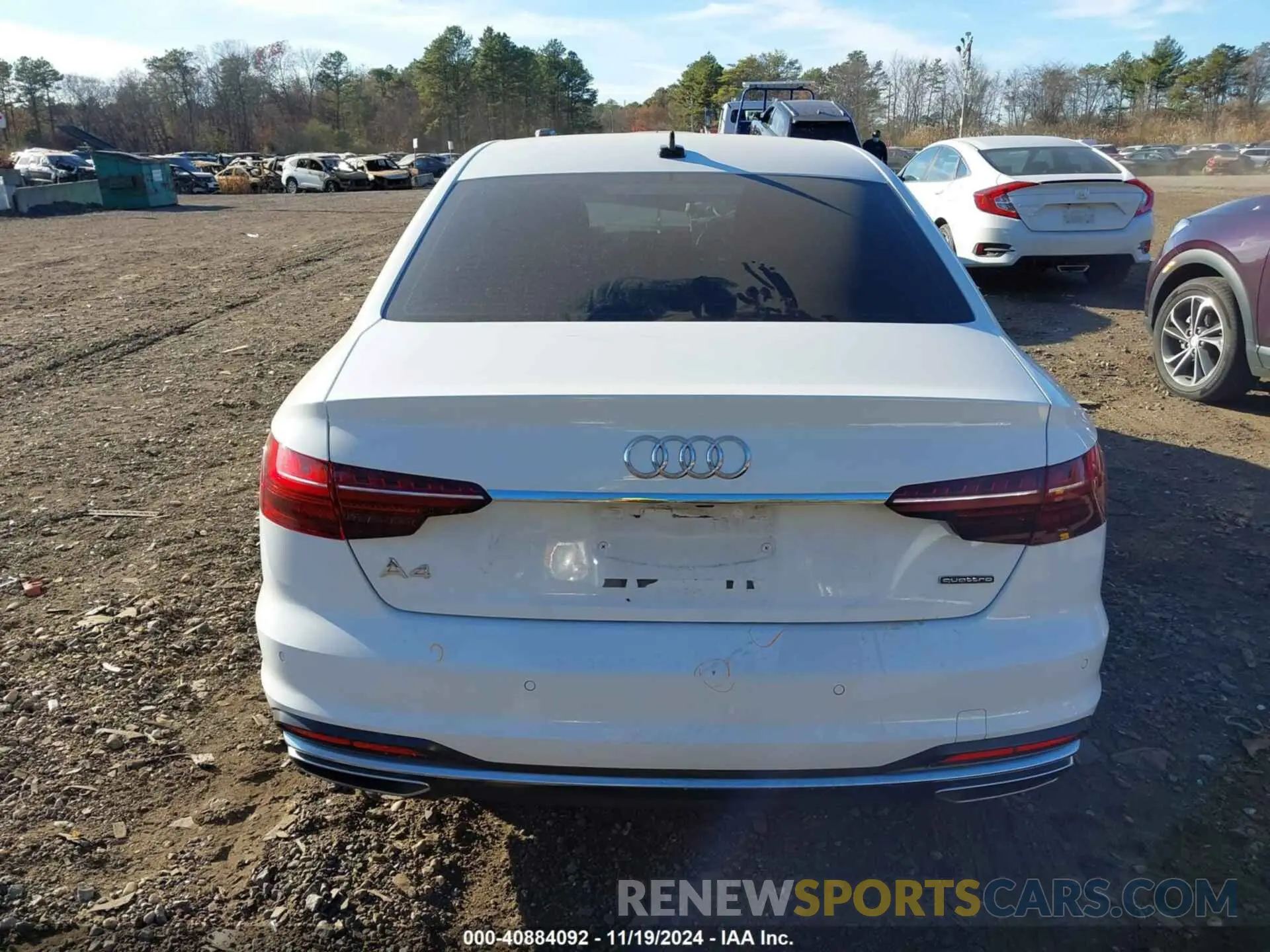 16 fotografías del automóvil dañado WAUEAAF40PN009794 AUDI A4 2023