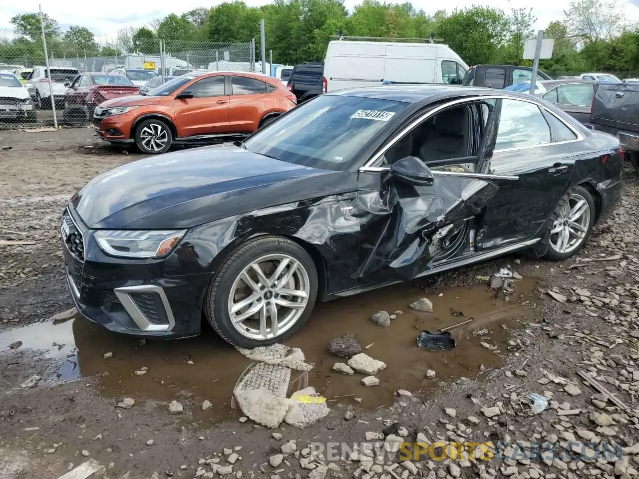 1 fotografías del automóvil dañado WAUEAAF40PN016504 AUDI A4 2023