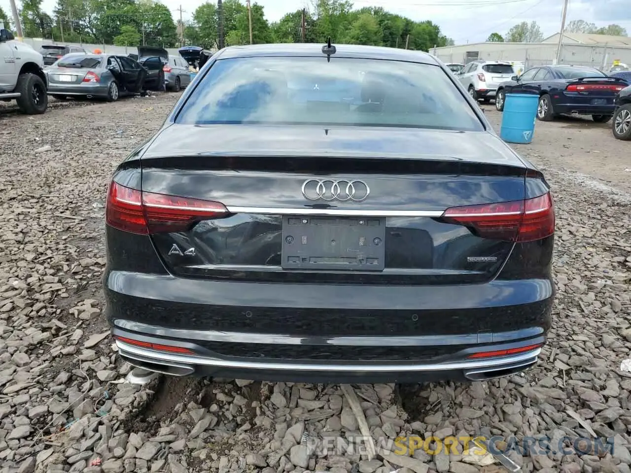 6 fotografías del automóvil dañado WAUEAAF40PN016504 AUDI A4 2023