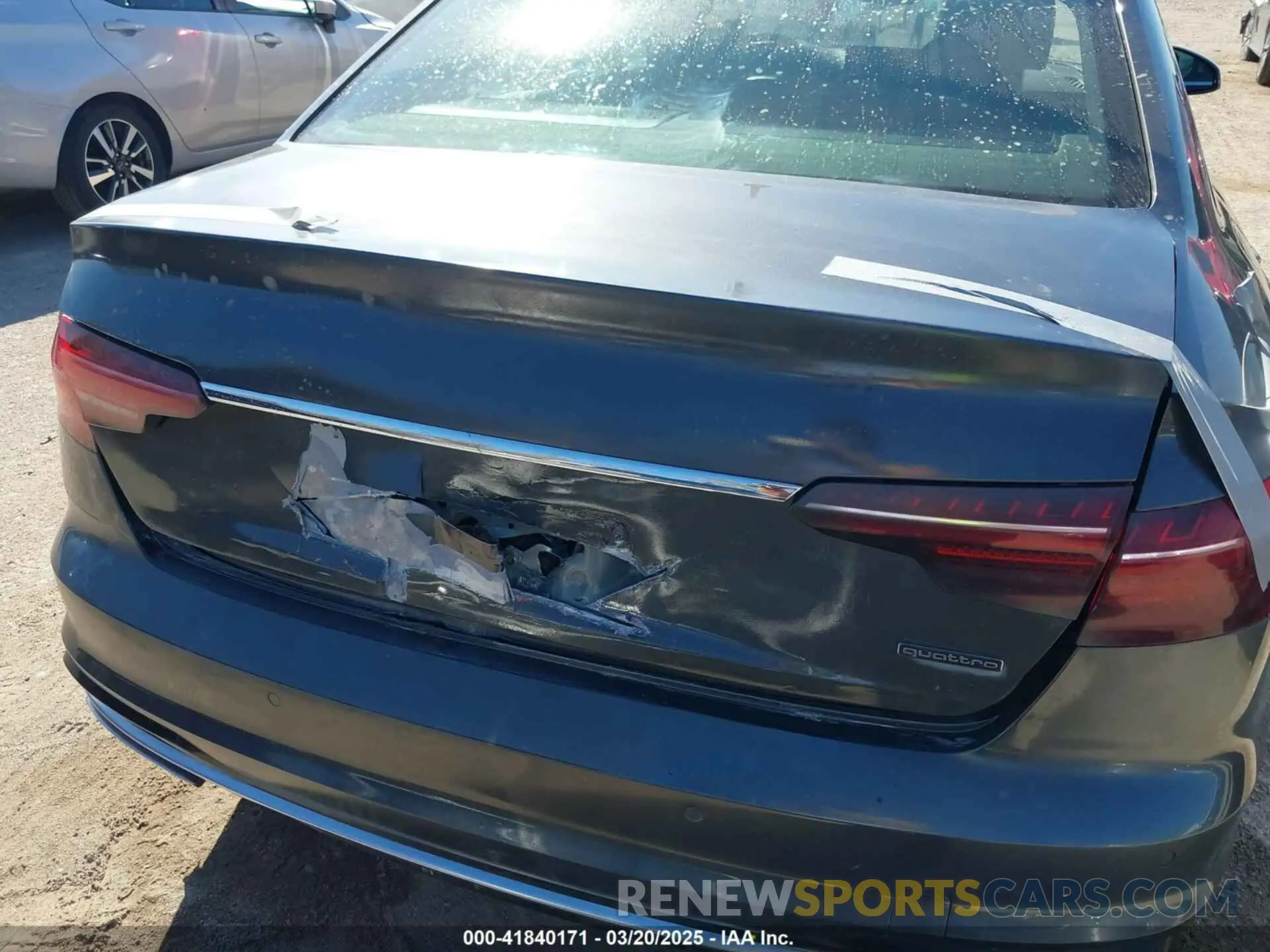 6 fotografías del automóvil dañado WAUEAAF41PN003017 AUDI A4 2023