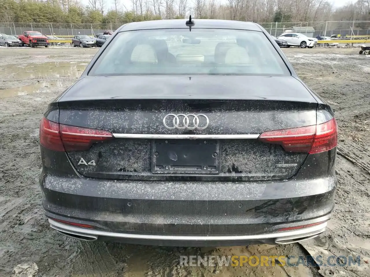 6 fotografías del automóvil dañado WAUEAAF41PN010341 AUDI A4 2023