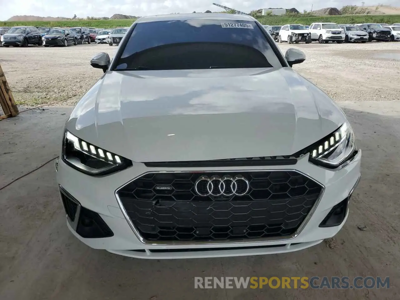 5 fotografías del automóvil dañado WAUEAAF41PN015815 AUDI A4 2023