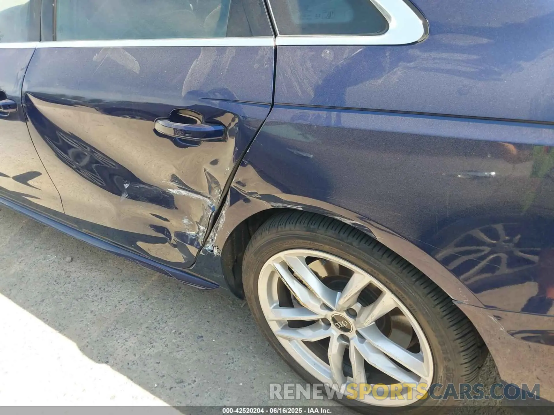 6 fotografías del automóvil dañado WAUEAAF42PN017346 AUDI A4 2023