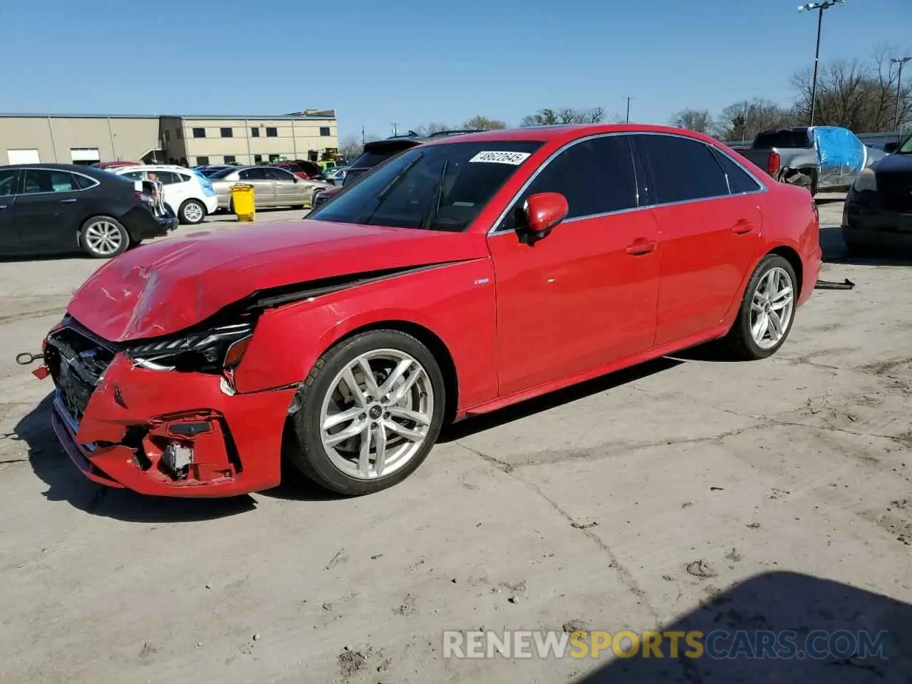 1 fotografías del automóvil dañado WAUEAAF43PN002886 AUDI A4 2023