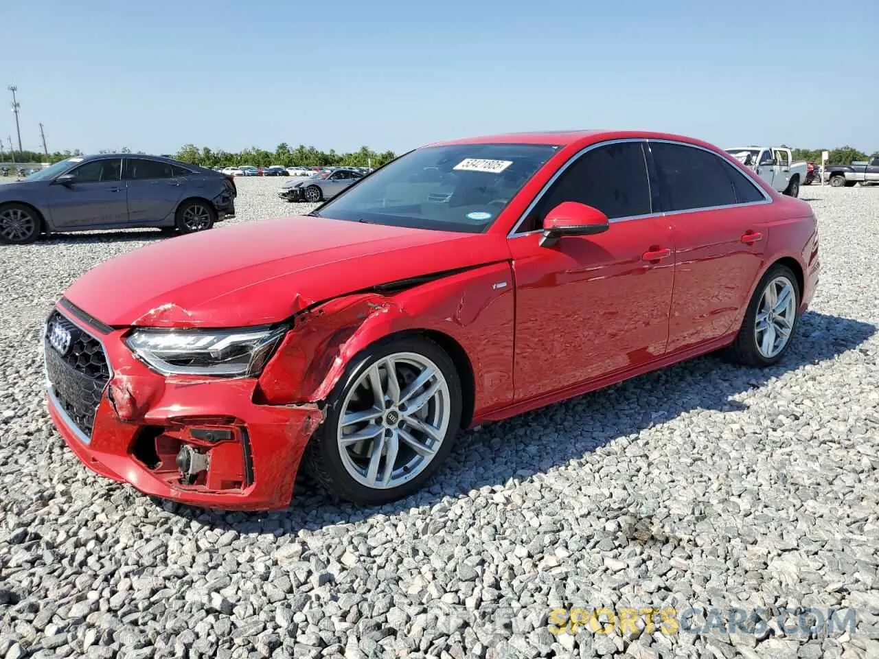 1 fotografías del automóvil dañado WAUEAAF43PN006551 AUDI A4 2023