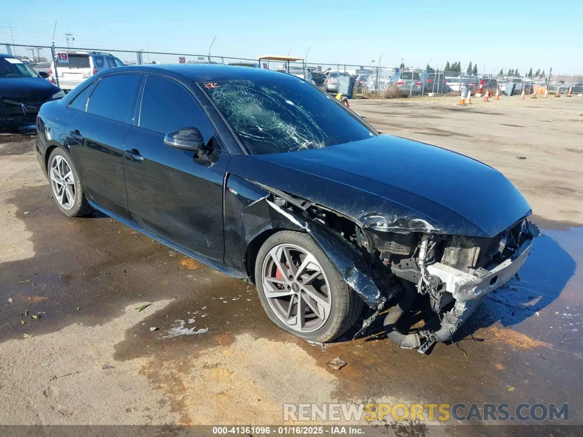1 fotografías del automóvil dañado WAUEAAF44PA035032 AUDI A4 2023
