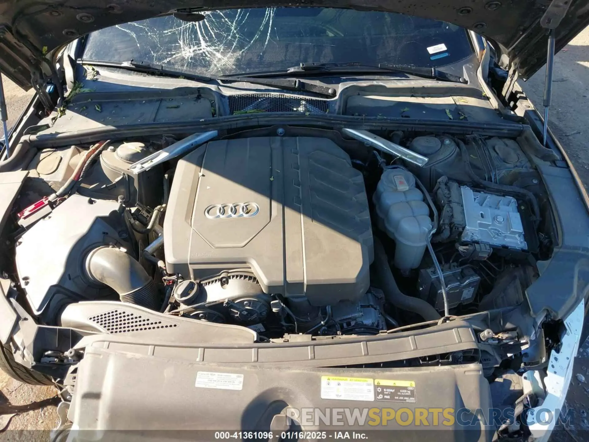 10 fotografías del automóvil dañado WAUEAAF44PA035032 AUDI A4 2023