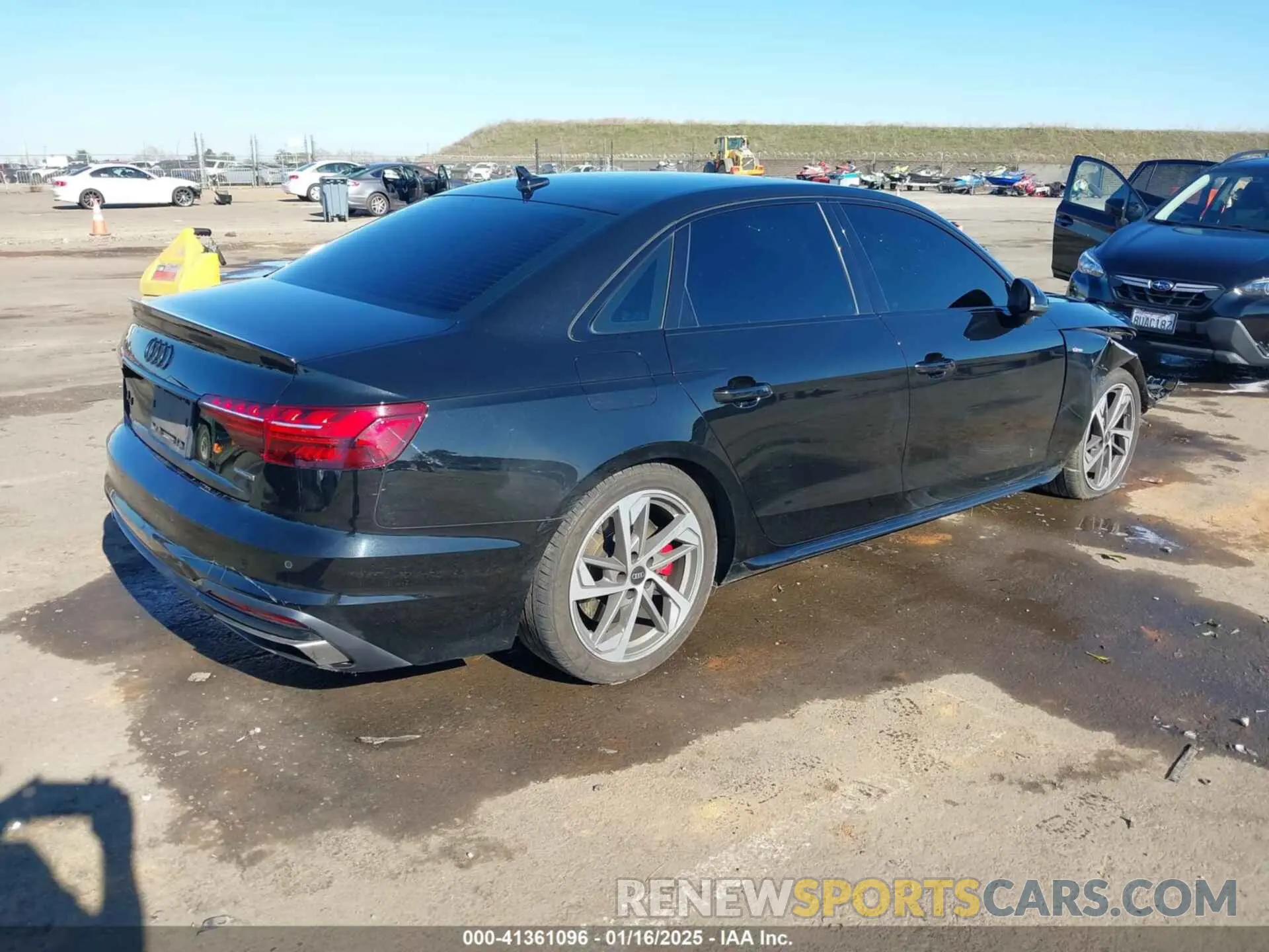 4 fotografías del automóvil dañado WAUEAAF44PA035032 AUDI A4 2023