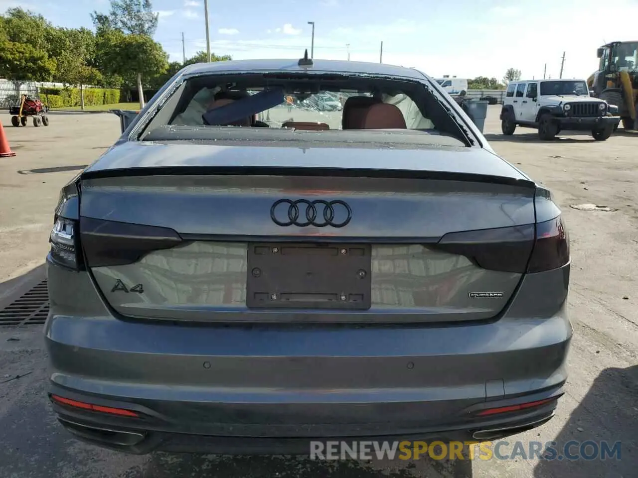 6 fotografías del automóvil dañado WAUEAAF45PA032267 AUDI A4 2023