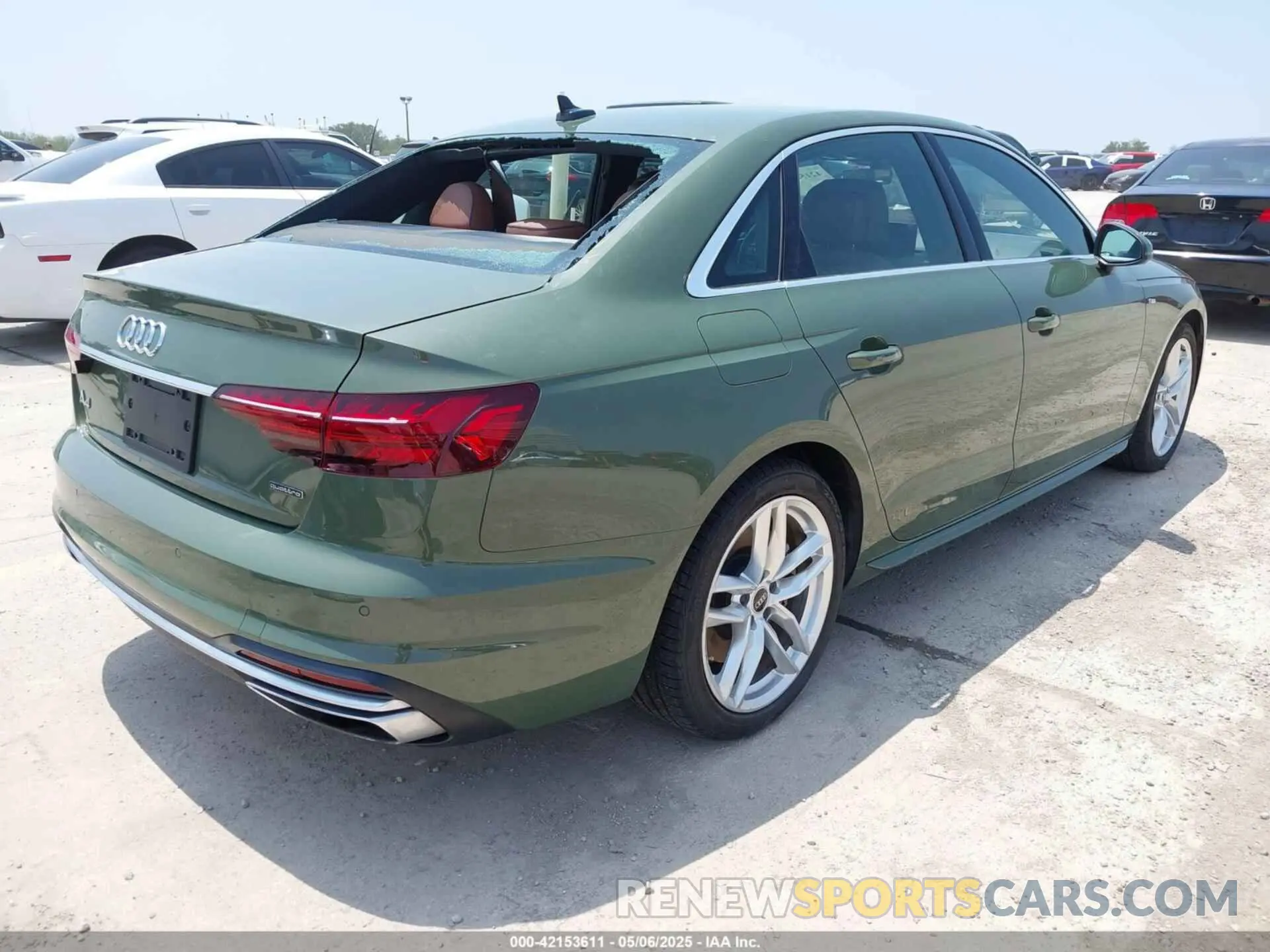 4 fotografías del automóvil dañado WAUEAAF45PN006549 AUDI A4 2023