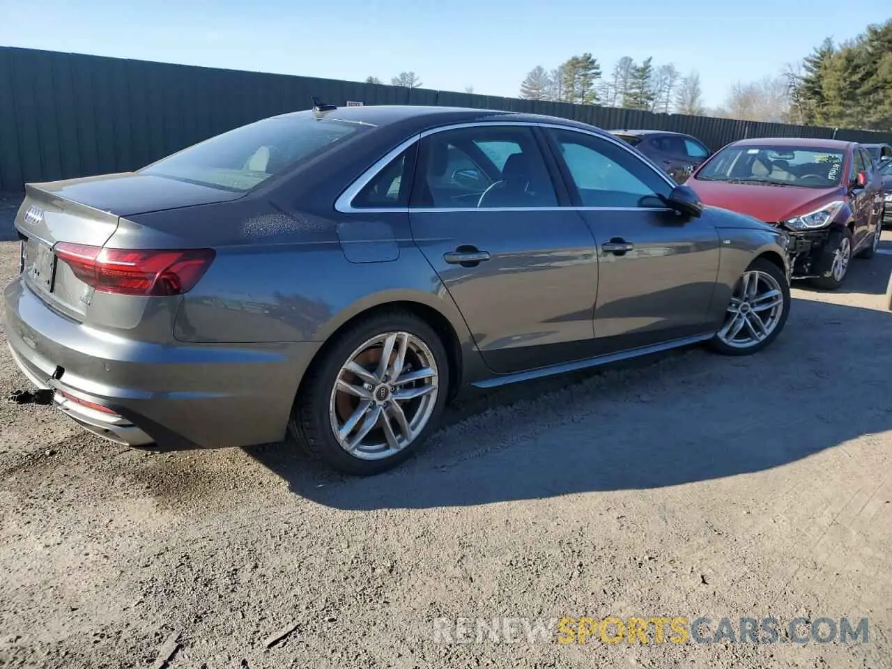 3 fotografías del automóvil dañado WAUEAAF45PN011623 AUDI A4 2023