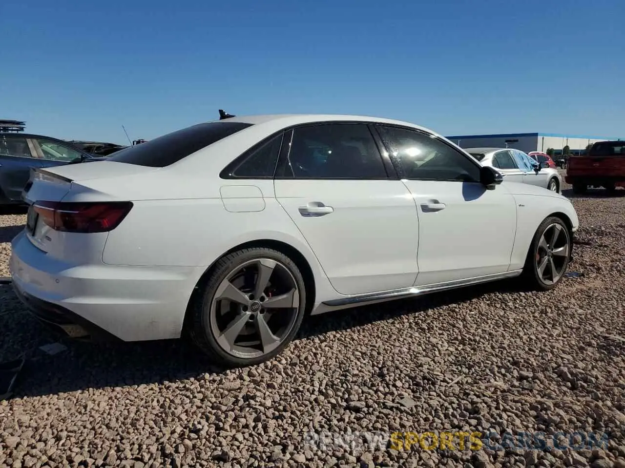 3 fotografías del automóvil dañado WAUEAAF46PA030642 AUDI A4 2023