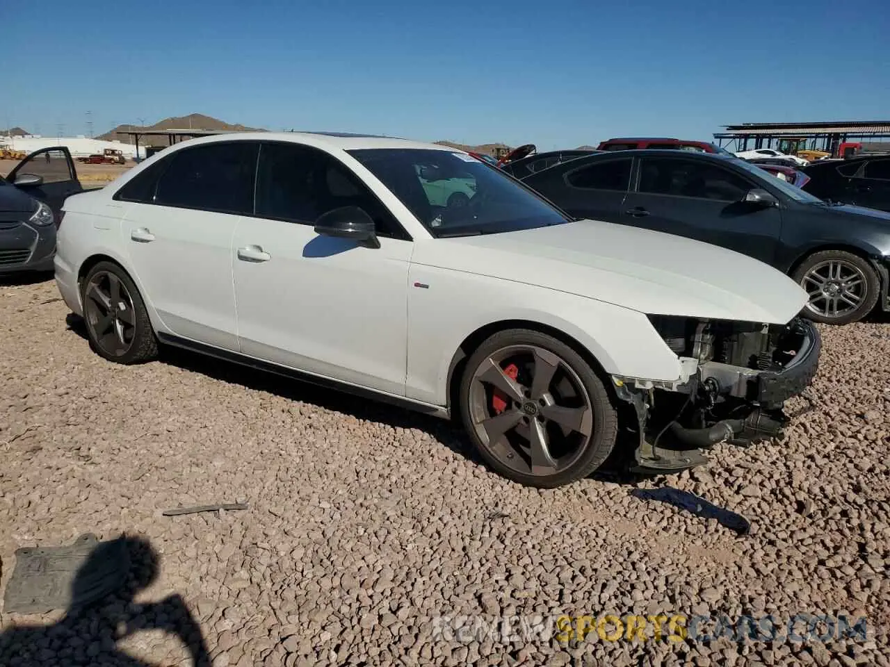4 fotografías del automóvil dañado WAUEAAF46PA030642 AUDI A4 2023