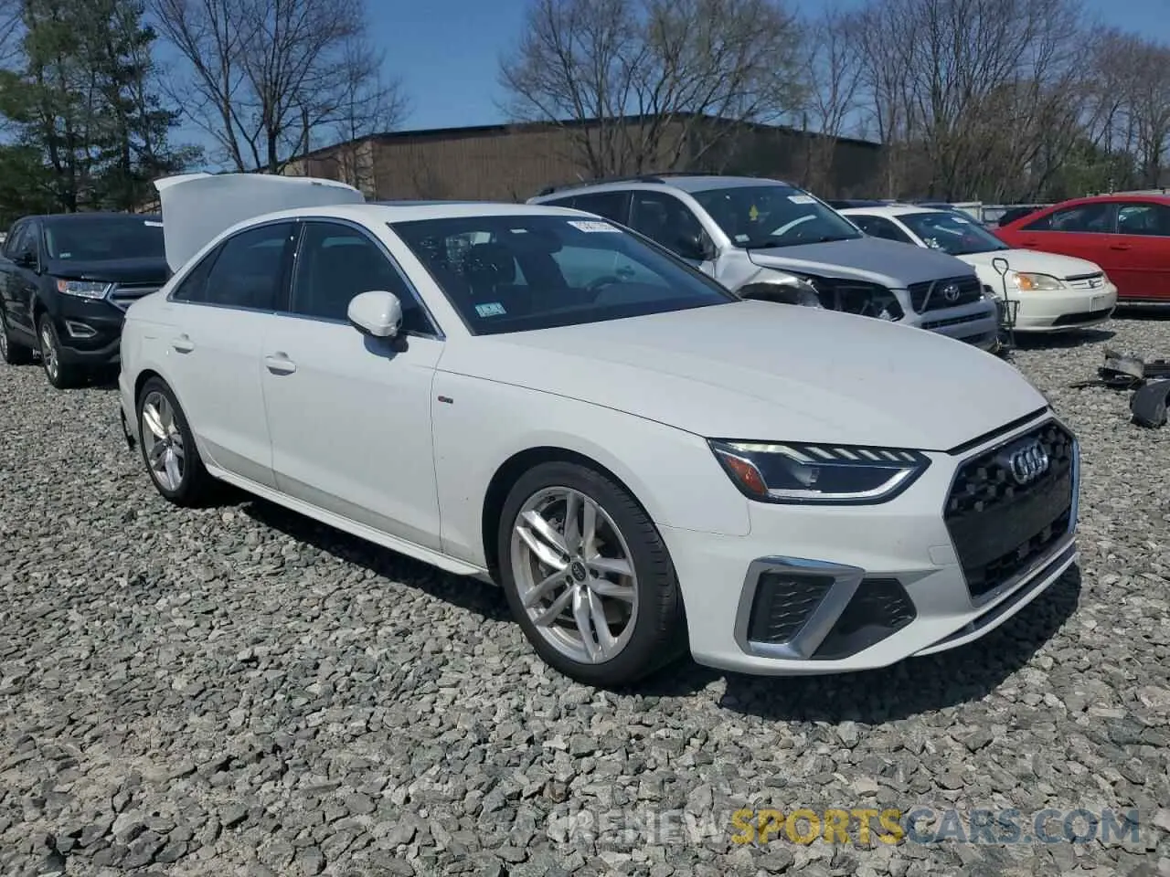 4 fotografías del automóvil dañado WAUEAAF46PN001442 AUDI A4 2023