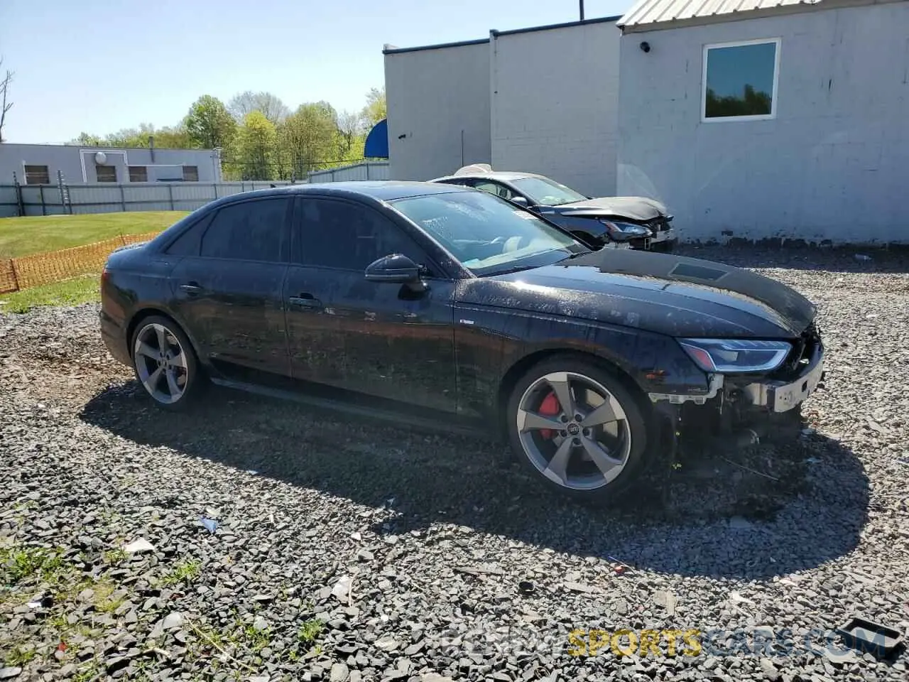 4 fotografías del automóvil dañado WAUEAAF47PA005572 AUDI A4 2023
