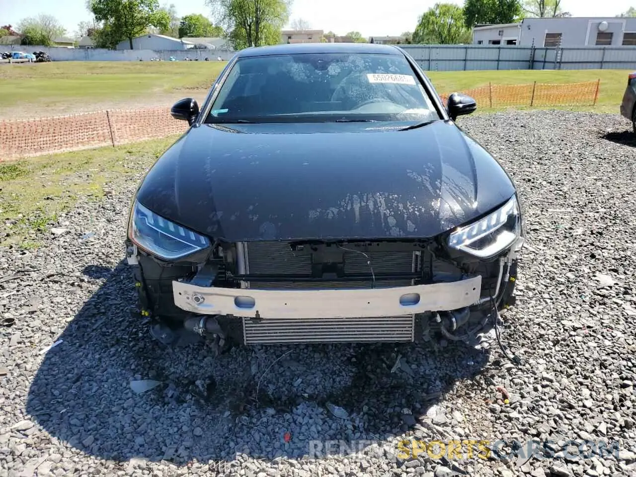 5 fotografías del automóvil dañado WAUEAAF47PA005572 AUDI A4 2023