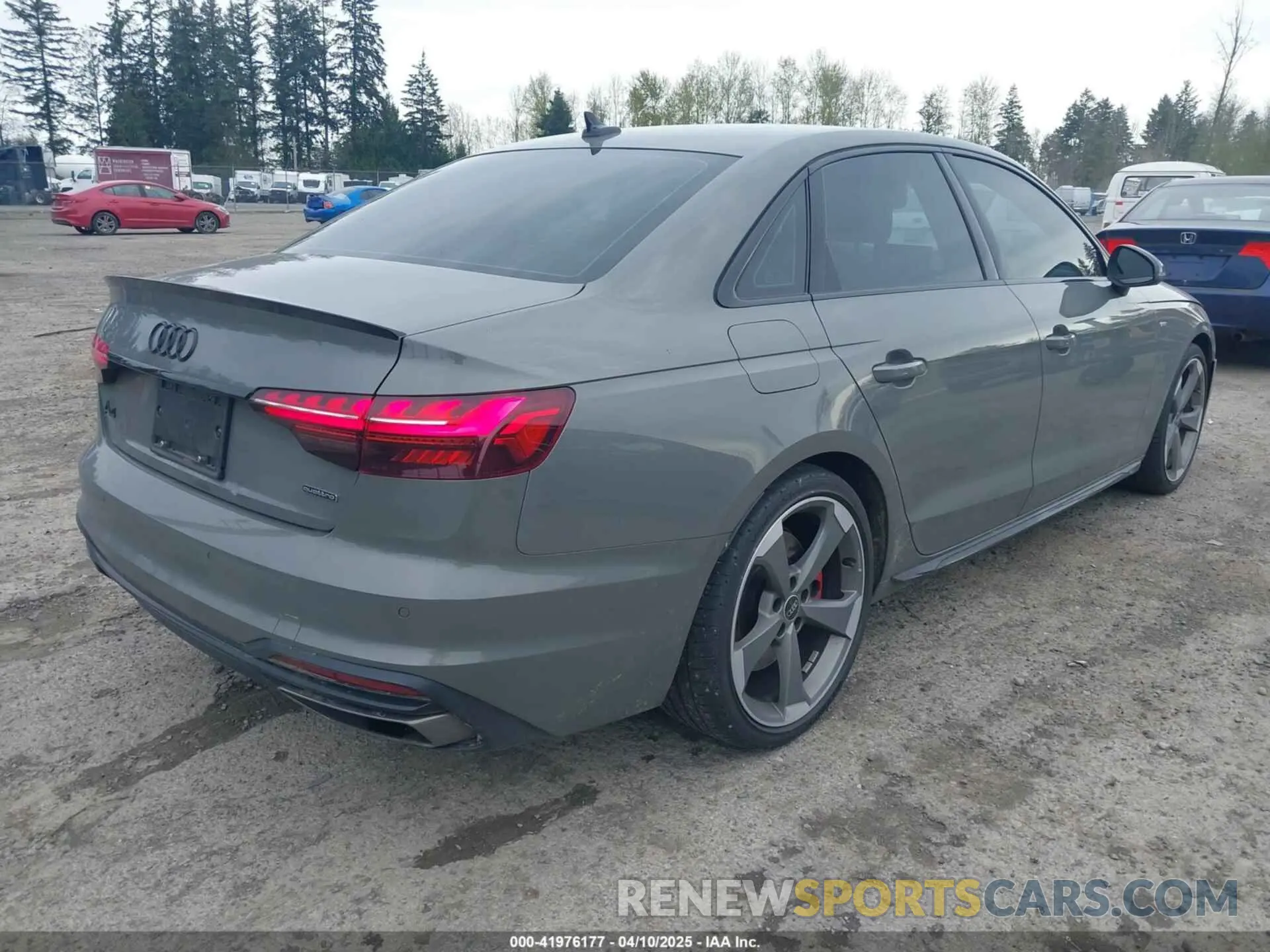 4 fotografías del automóvil dañado WAUEAAF48PA037009 AUDI A4 2023