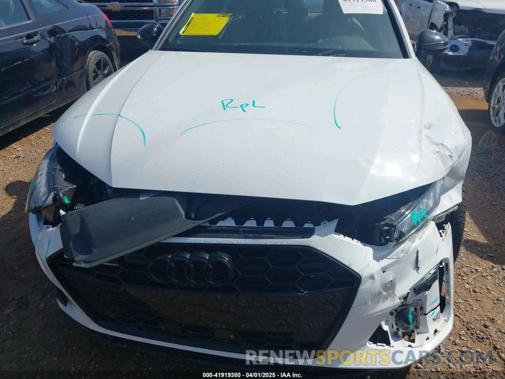 6 fotografías del automóvil dañado WAUEAAF49PA026939 AUDI A4 2023