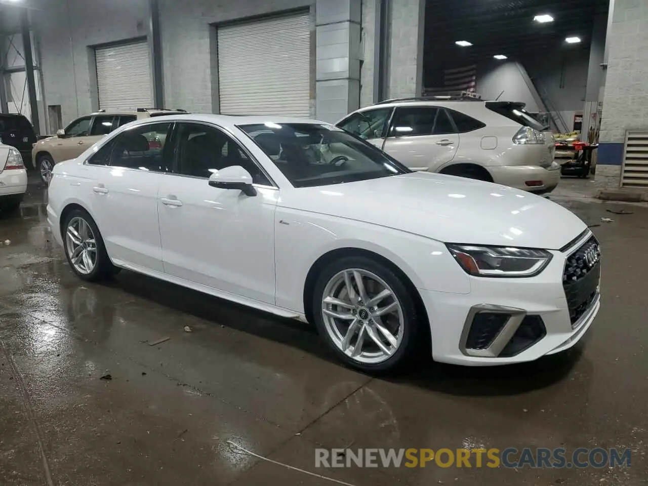 4 fotografías del automóvil dañado WAUEAAF49PN006909 AUDI A4 2023