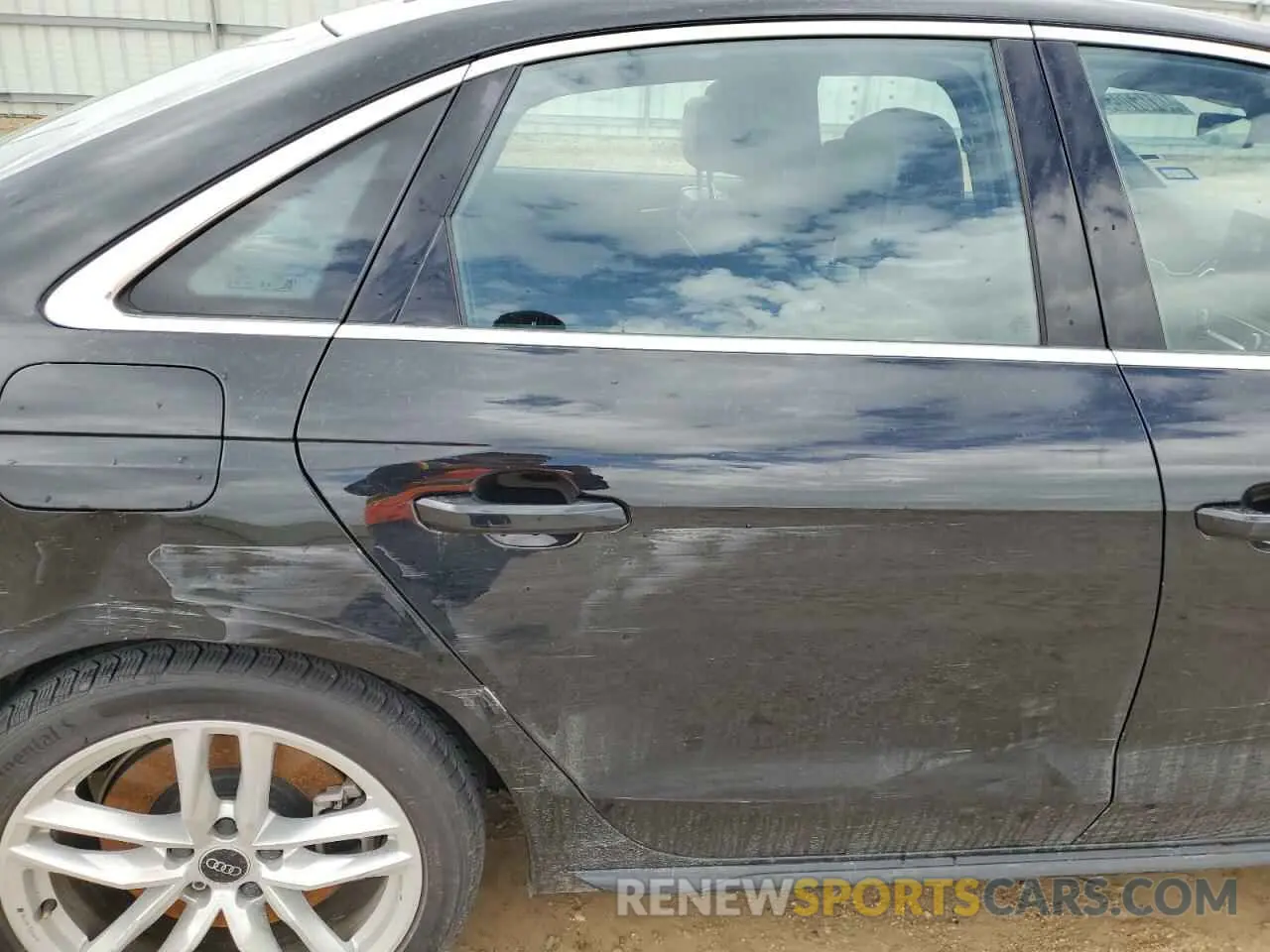 10 fotografías del automóvil dañado WAUEAAF49PN007042 AUDI A4 2023