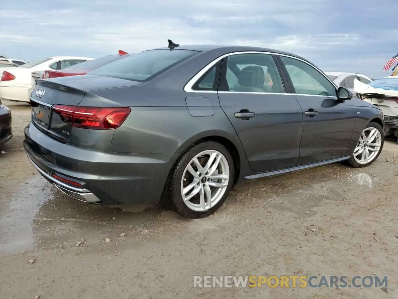 3 fotografías del automóvil dañado WAUEAAF49PN014301 AUDI A4 2023