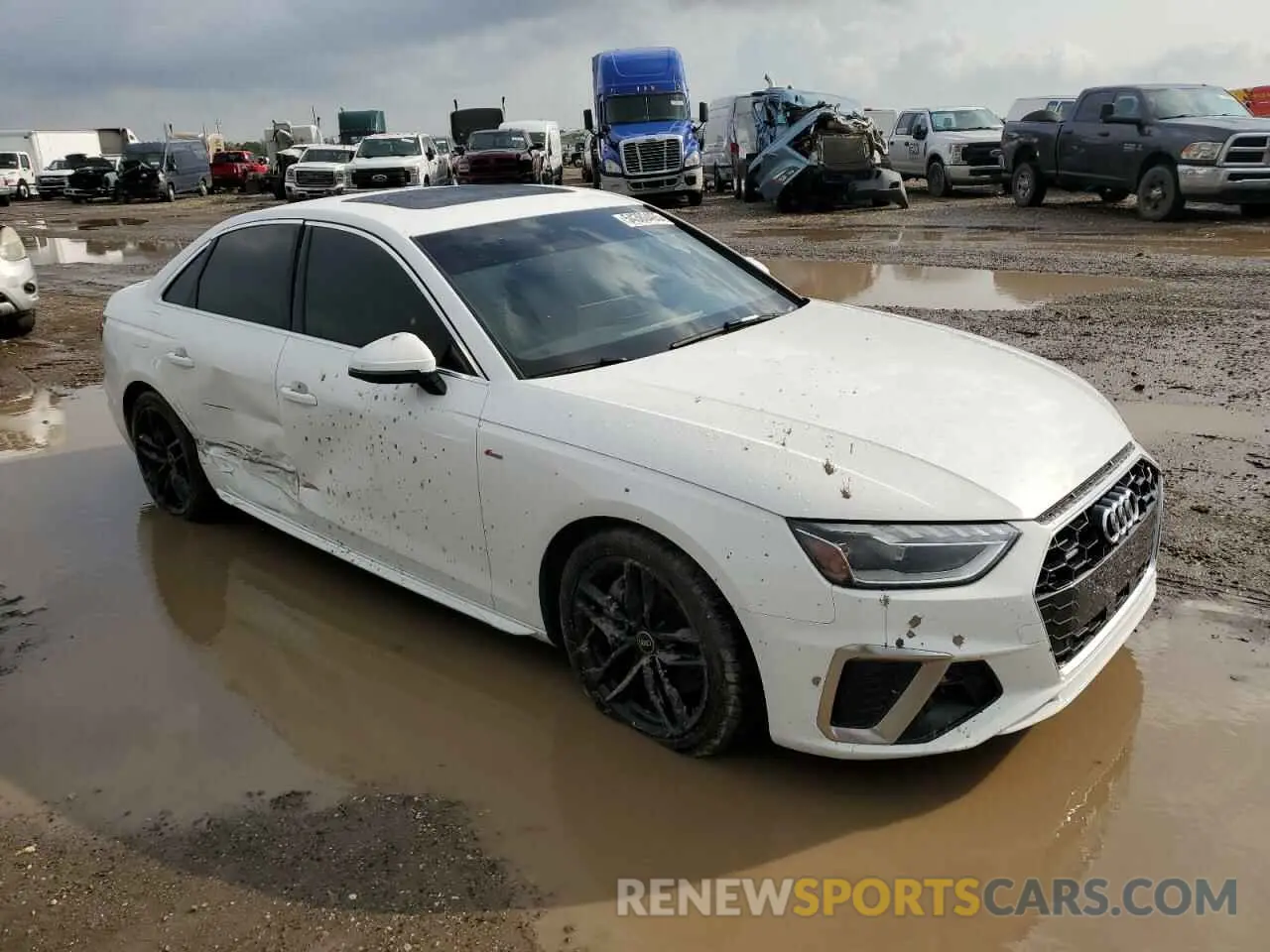 4 fotografías del automóvil dañado WAUEAAF4XPN006529 AUDI A4 2023