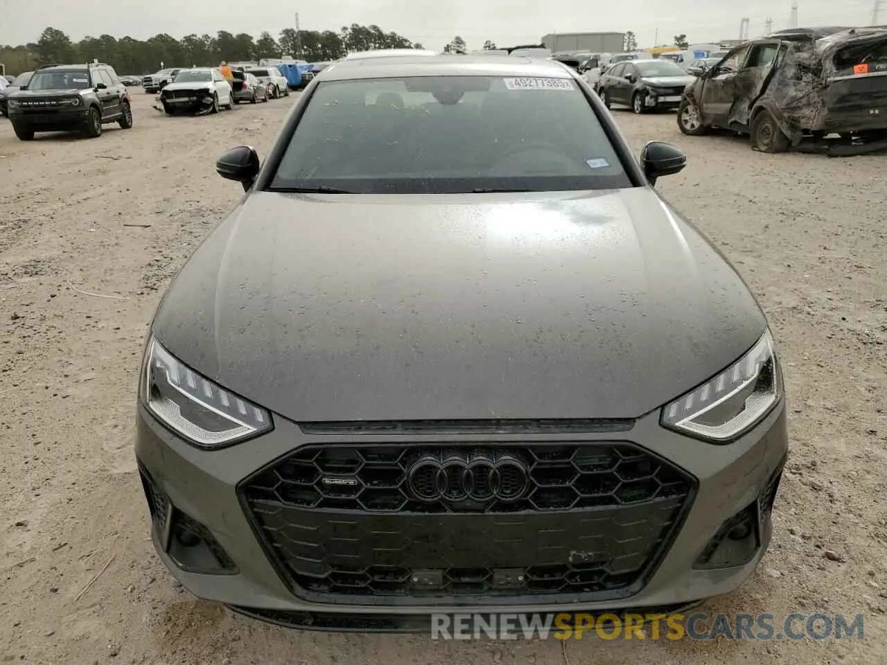 5 fotografías del automóvil dañado WAUFAAF41PA052097 AUDI A4 2023