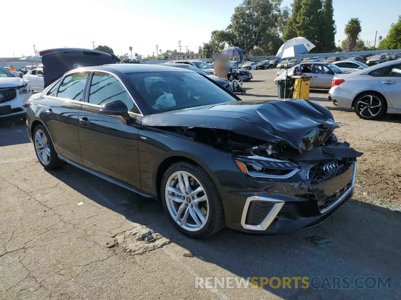 4 fotografías del automóvil dañado WAUDAAF45RN005254 AUDI A4 2024