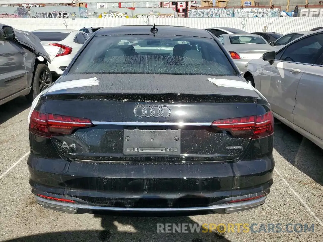 6 fotografías del automóvil dañado WAUDAAF45RN005254 AUDI A4 2024