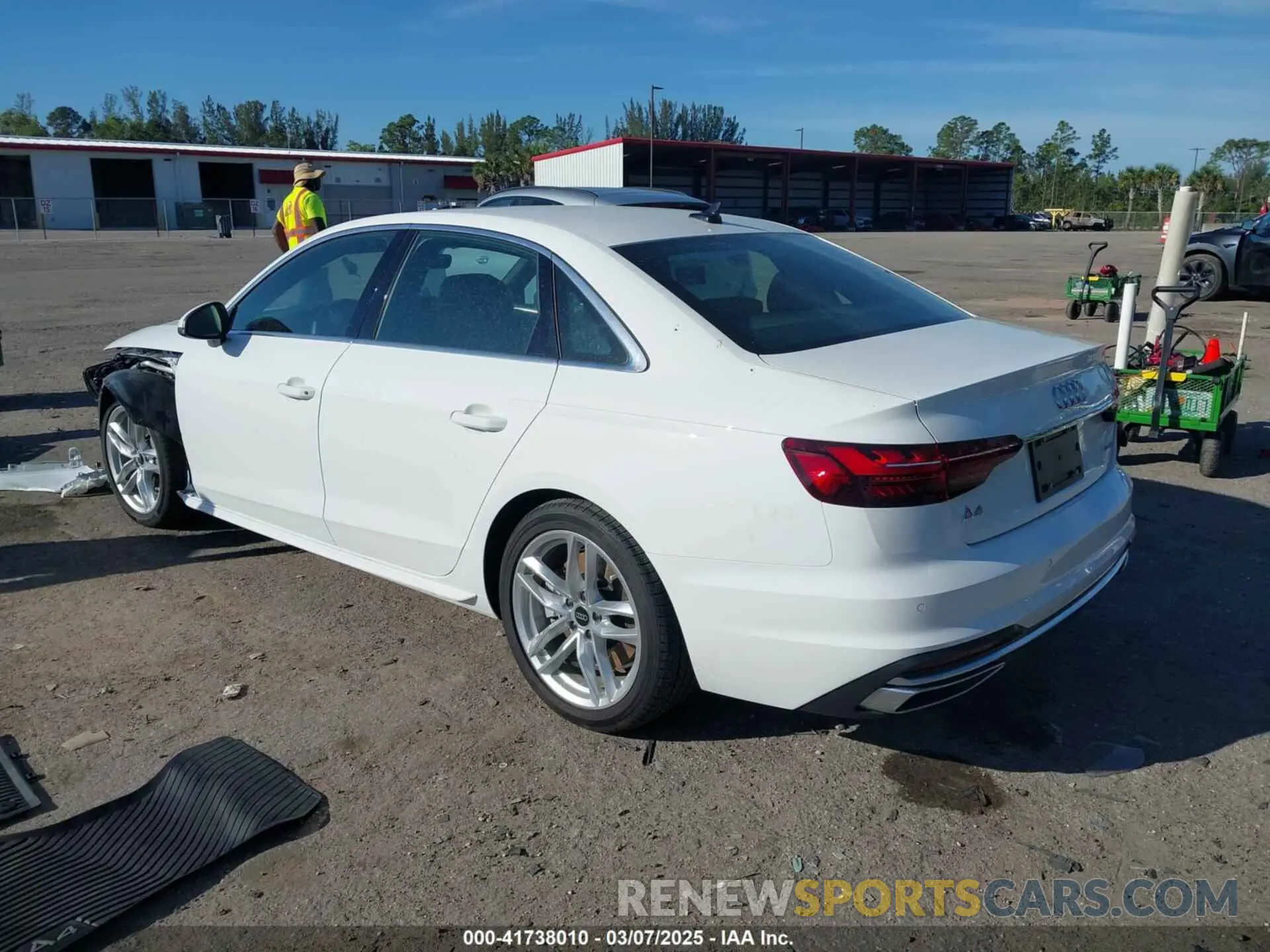 3 fotografías del automóvil dañado WAUDAAF49RN001904 AUDI A4 2024