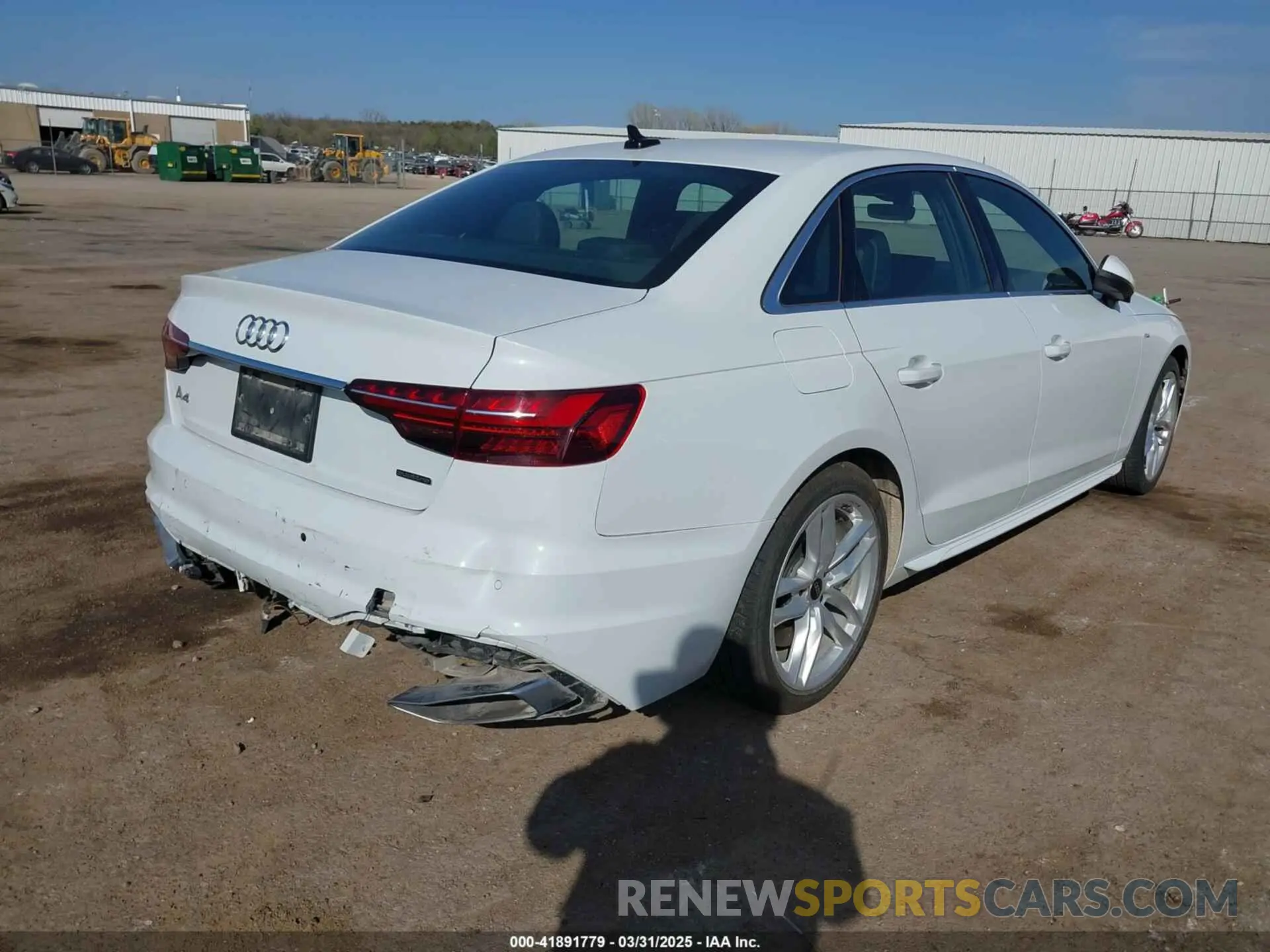 4 fotografías del automóvil dañado WAUEAAF41RN010407 AUDI A4 2024