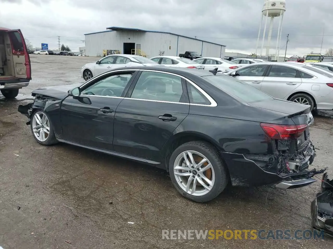 2 fotografías del automóvil dañado WAUEAAF41RN013193 AUDI A4 2024