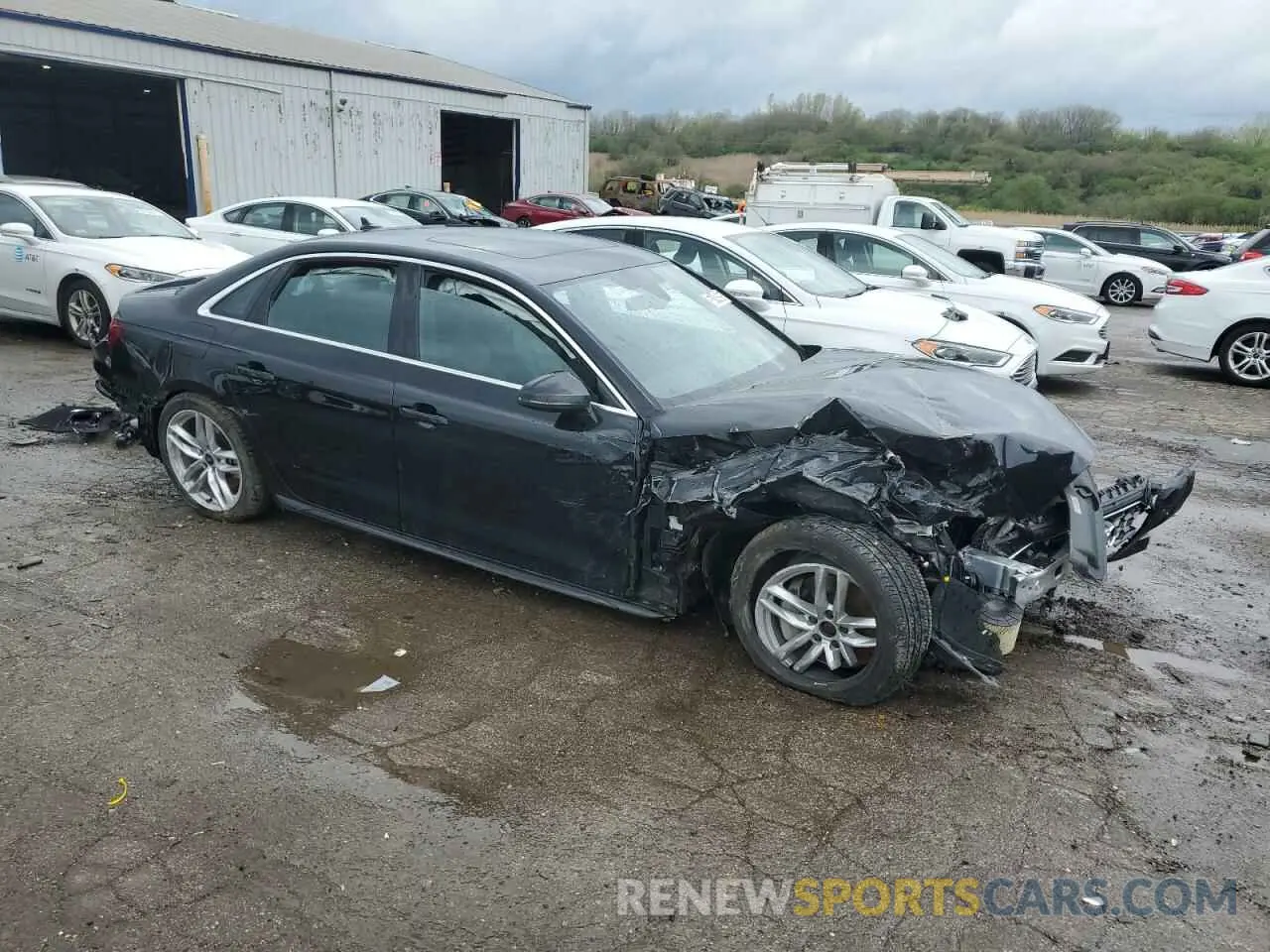 4 fotografías del automóvil dañado WAUEAAF41RN013193 AUDI A4 2024