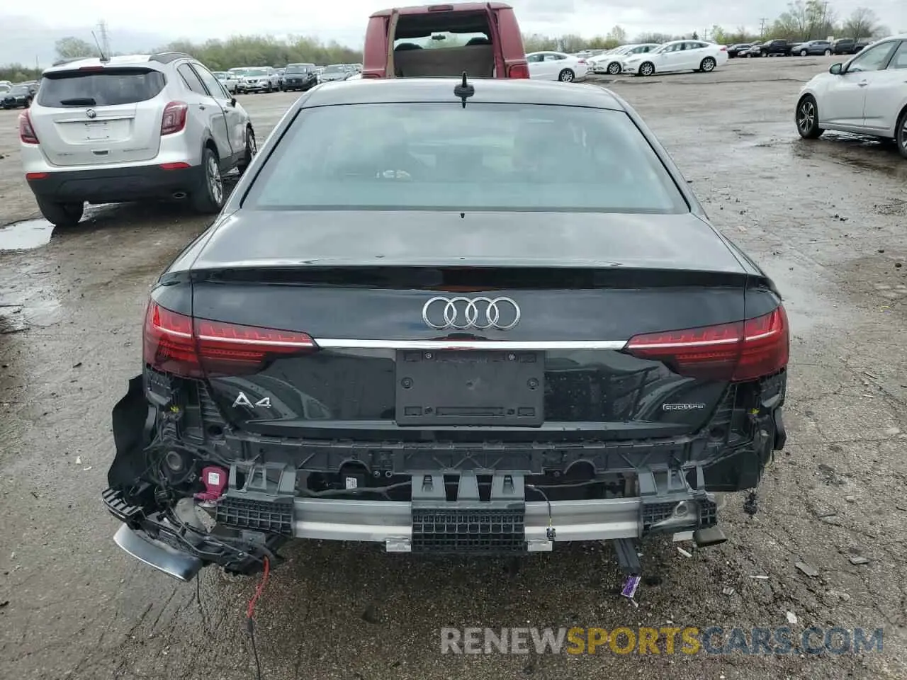 6 fotografías del automóvil dañado WAUEAAF41RN013193 AUDI A4 2024