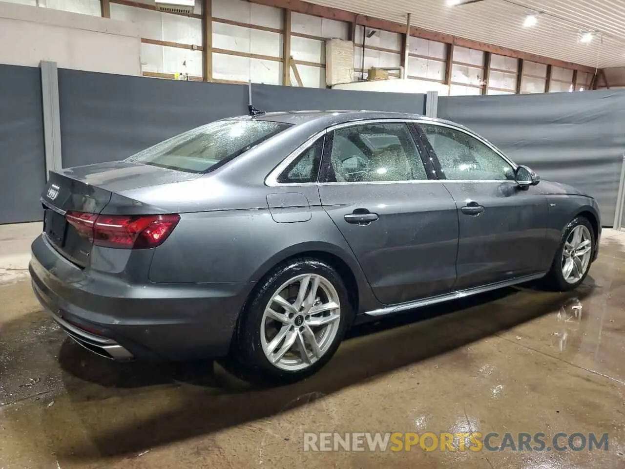 3 fotografías del automóvil dañado WAUEAAF47RA053348 AUDI A4 2024