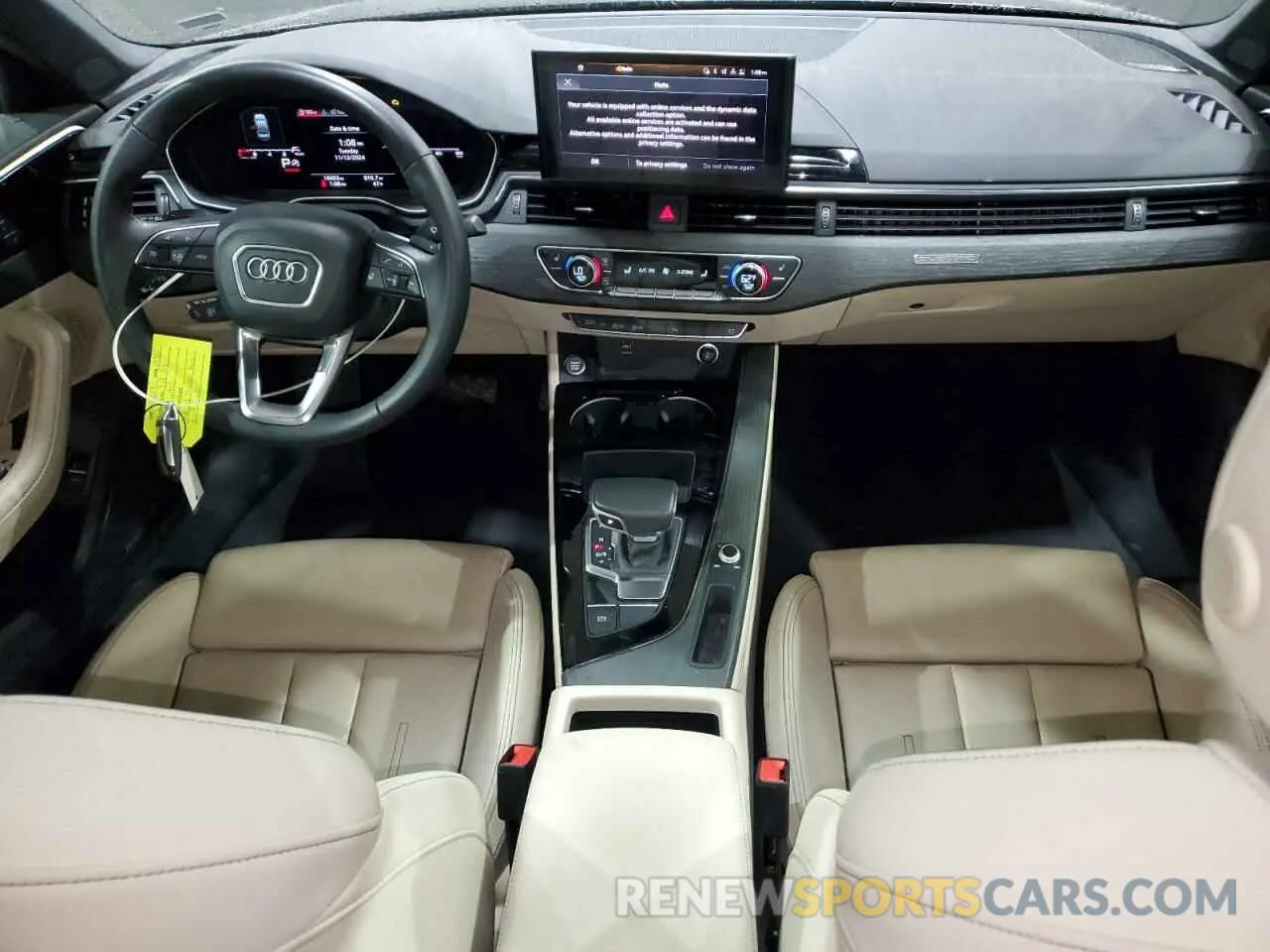 8 fotografías del automóvil dañado WAUEAAF47RA053348 AUDI A4 2024