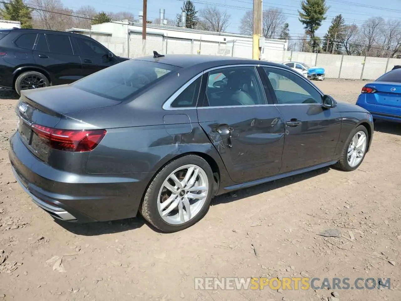 3 fotografías del automóvil dañado WAUEAAF47RN003591 AUDI A4 2024