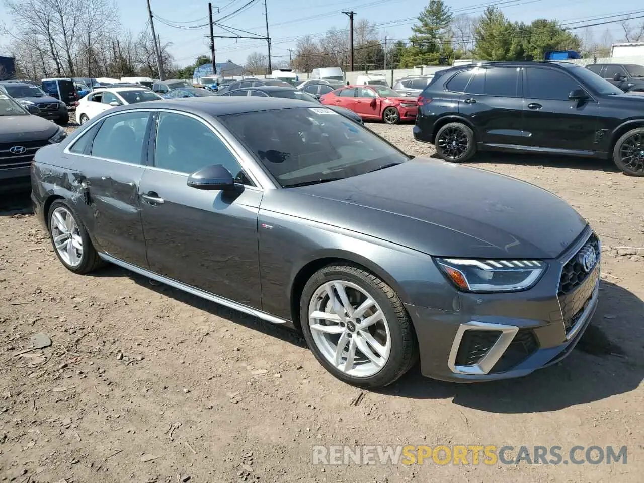 4 fotografías del automóvil dañado WAUEAAF47RN003591 AUDI A4 2024