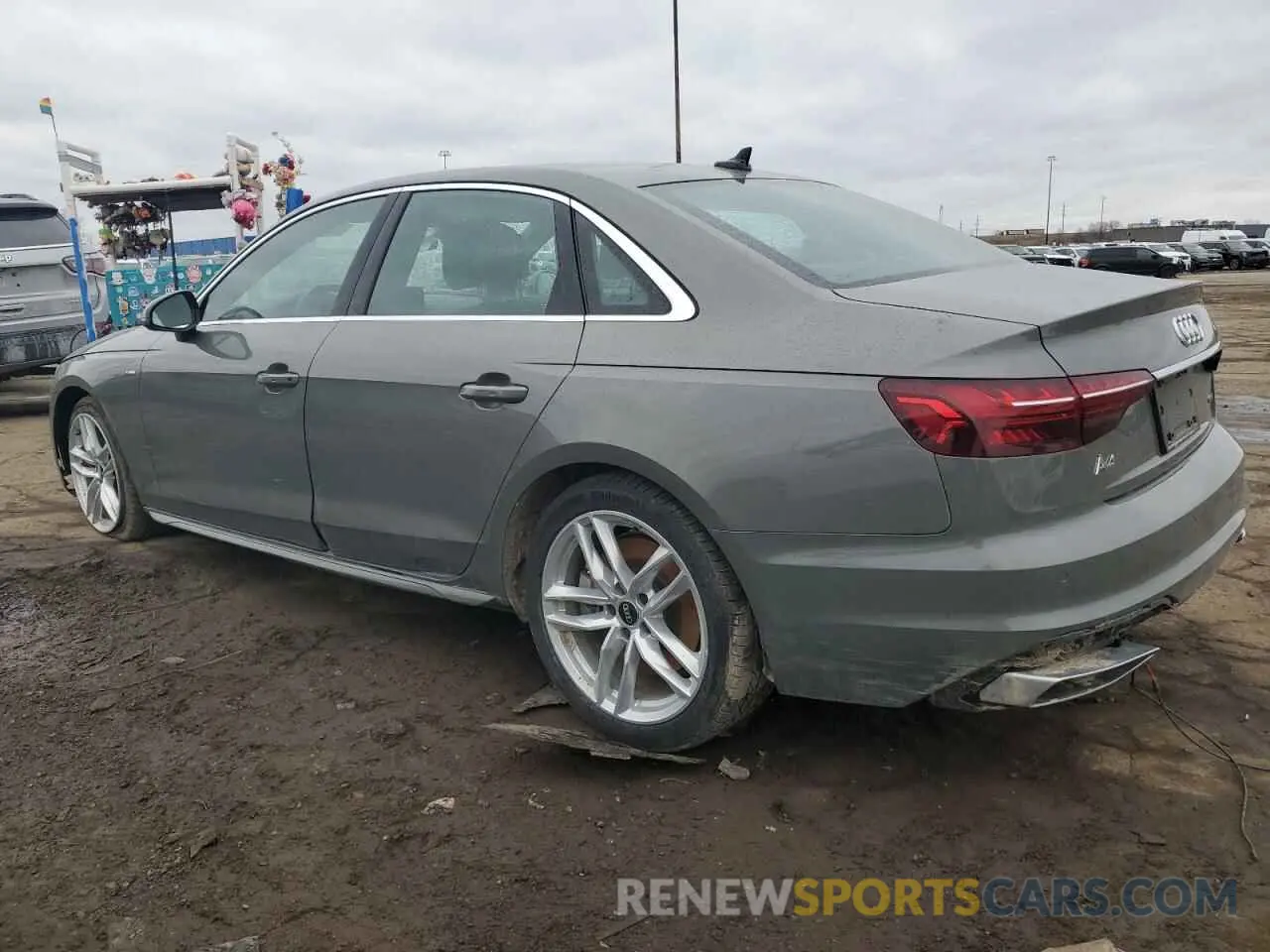 2 fotografías del automóvil dañado WAUEAAF47RN017846 AUDI A4 2024