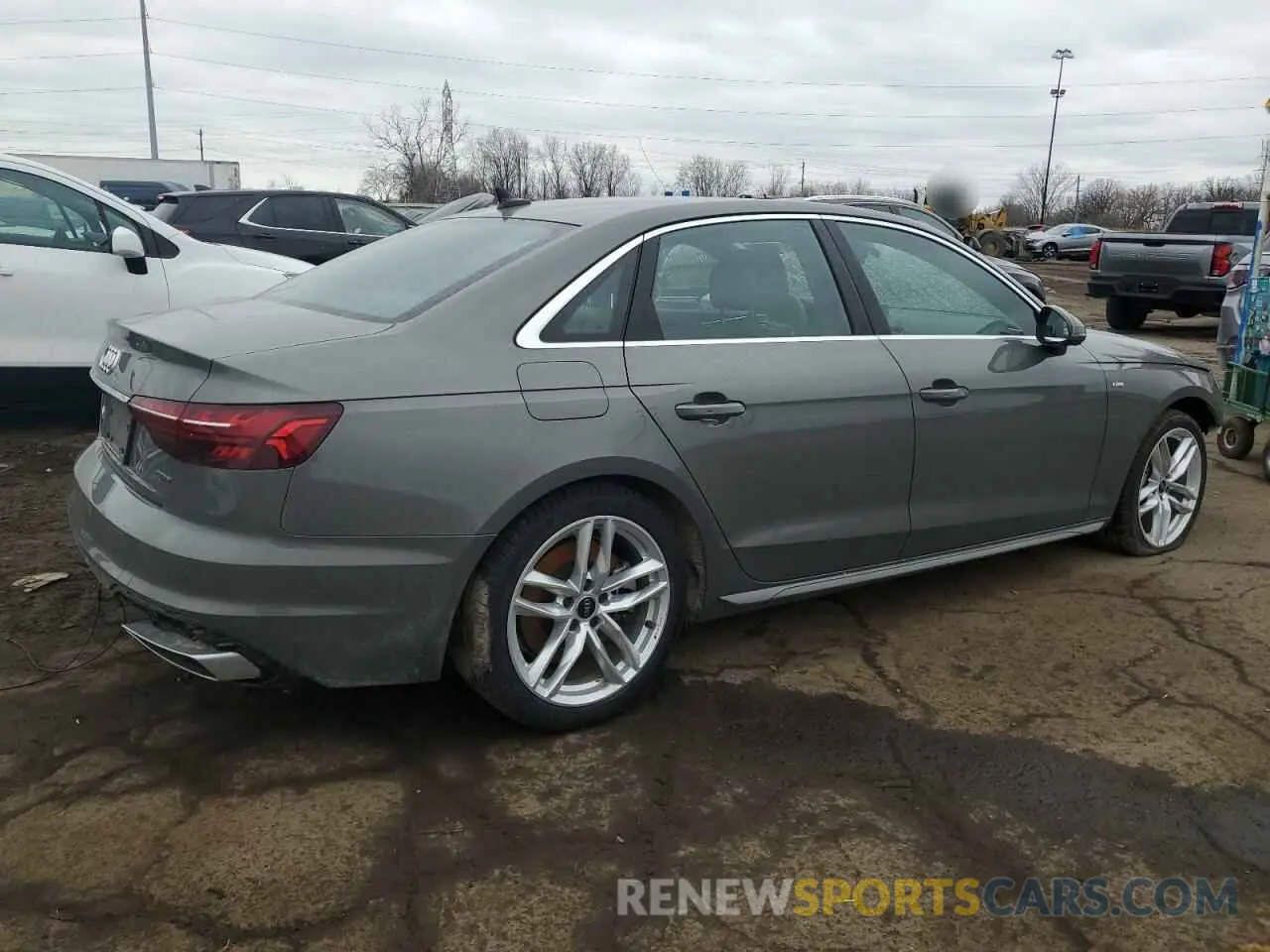 3 fotografías del automóvil dañado WAUEAAF47RN017846 AUDI A4 2024