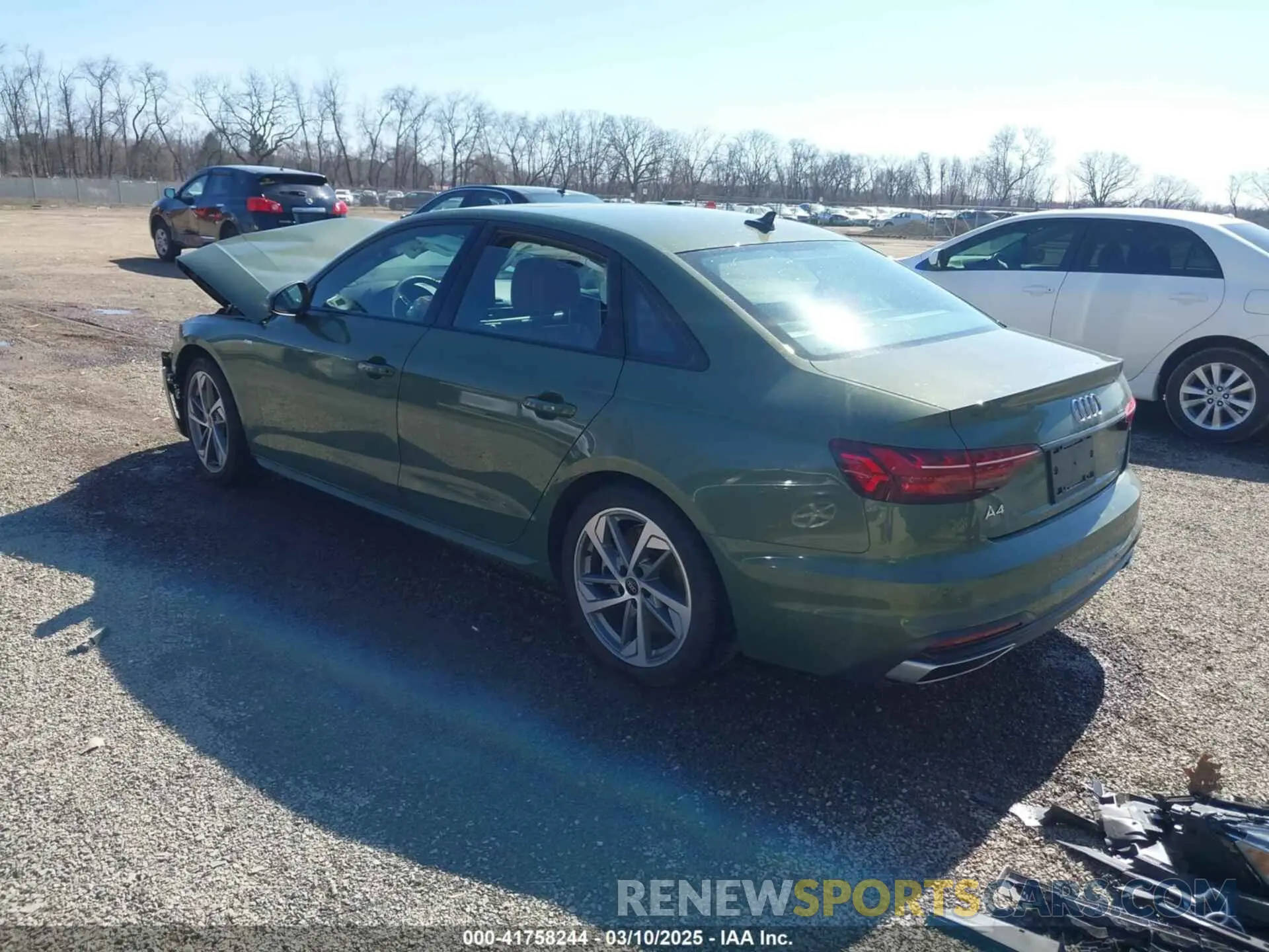 3 fotografías del automóvil dañado WAUEAAF48SN000964 AUDI A4 2025