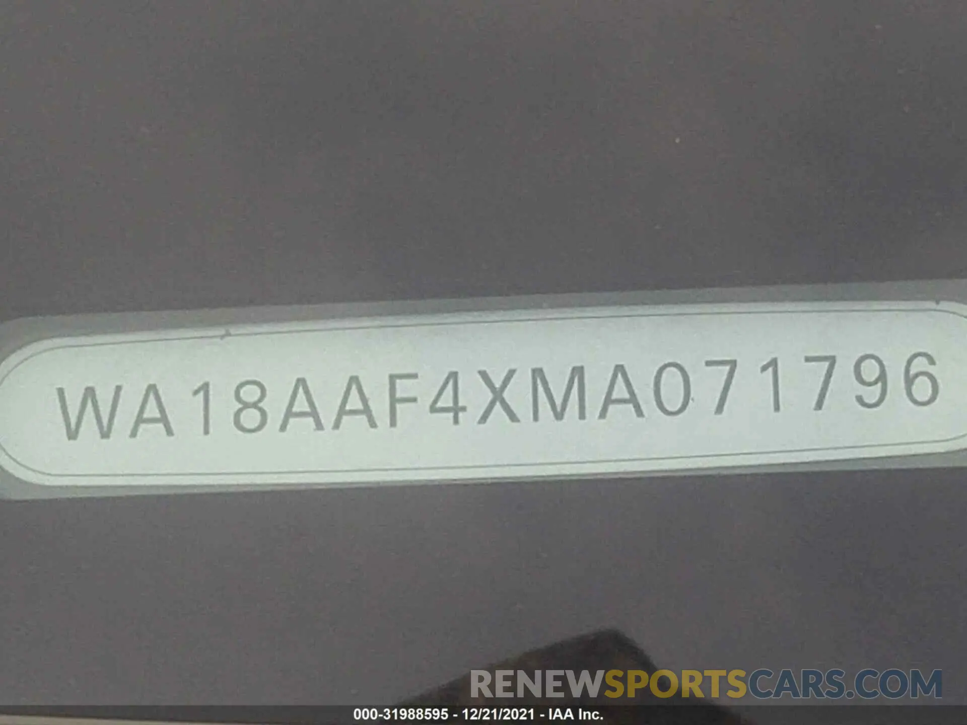 9 fotografías del automóvil dañado WA18AAF4XMA071796 AUDI A4 ALLROAD 2021