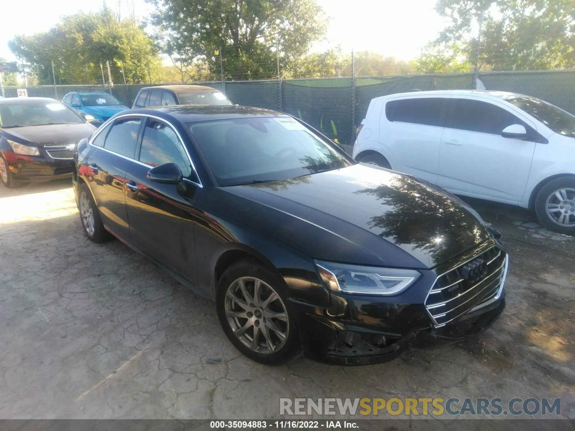 1 fotografías del automóvil dañado WAUABAF40MA056936 AUDI A4 SEDAN 2021