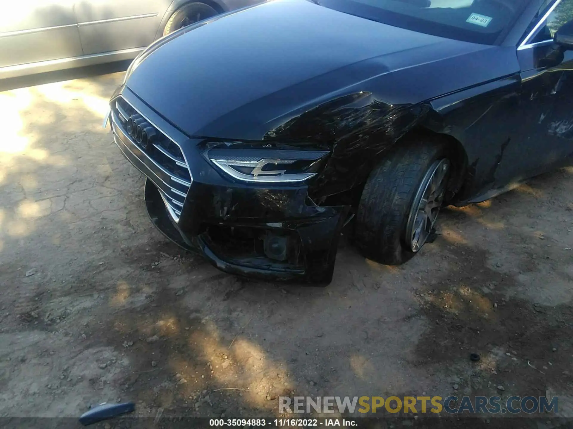 6 fotografías del automóvil dañado WAUABAF40MA056936 AUDI A4 SEDAN 2021