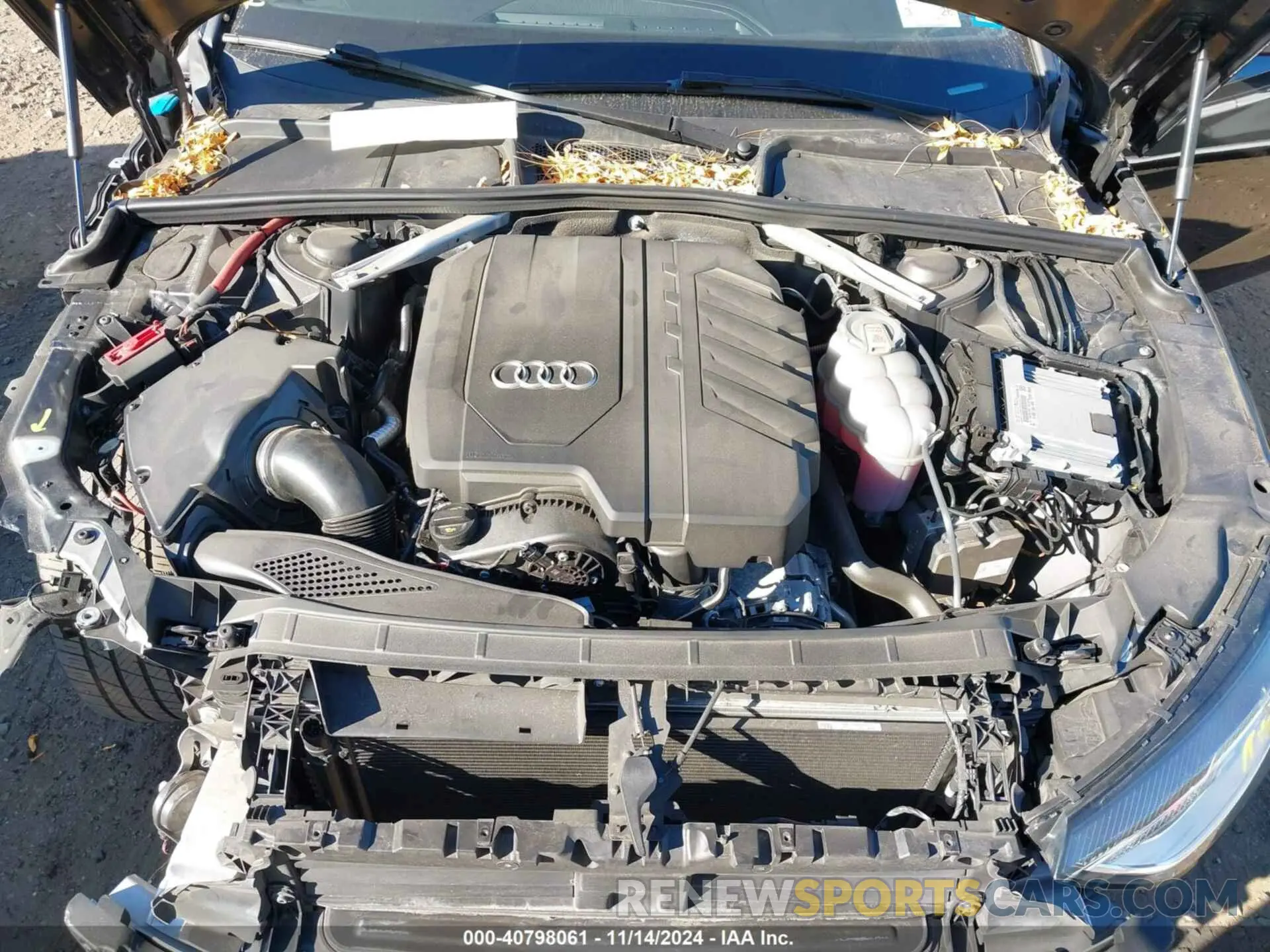 10 fotografías del automóvil dañado WAUABAF41MA043192 AUDI A4 SEDAN 2021